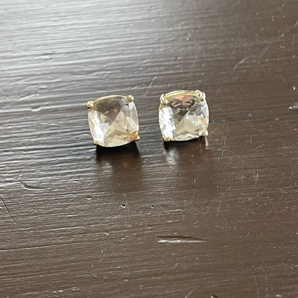 Kate Spade Large Gold and Silver Crystal Stud Earrings - Picture 1 of 2
